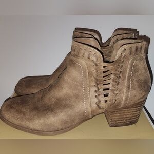 Fergalicious Brown Ankle Booties